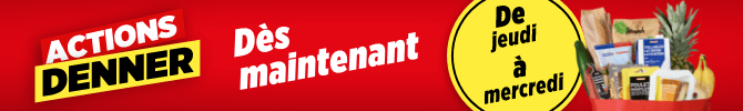 Info : À partir de la semaine prochaine, le début des promotions aura lieu le jeudi.