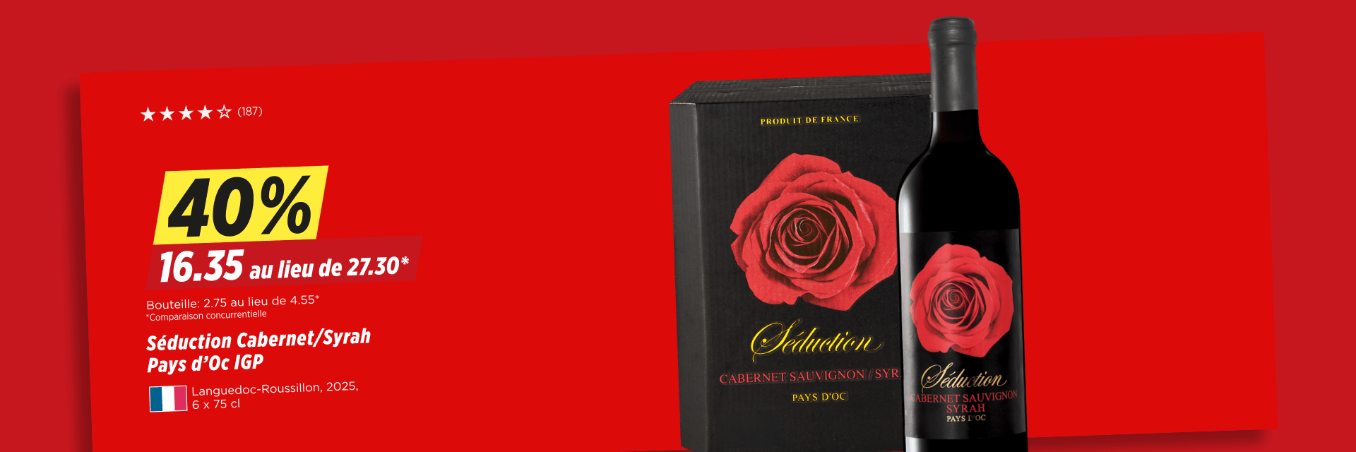 Séduction Cabernet/Syrah Pays d’Oc IGP