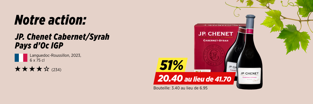 JP. Chenet Cabernet/Syrah Pays d’Oc IGP
