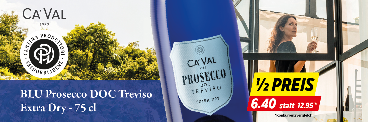 Ca`Val Blu Extra Dry Prosecco DOC 75cl