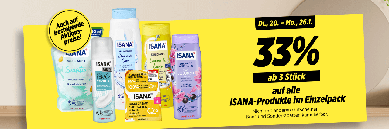 Pflege-Produkte ISANA