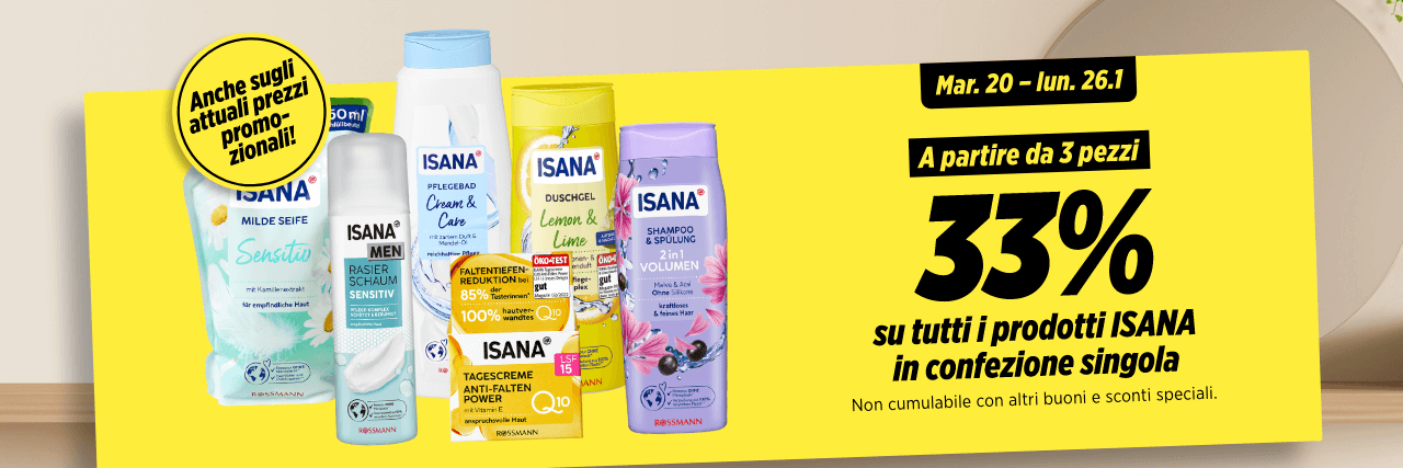 Prodotti di cura ISANA